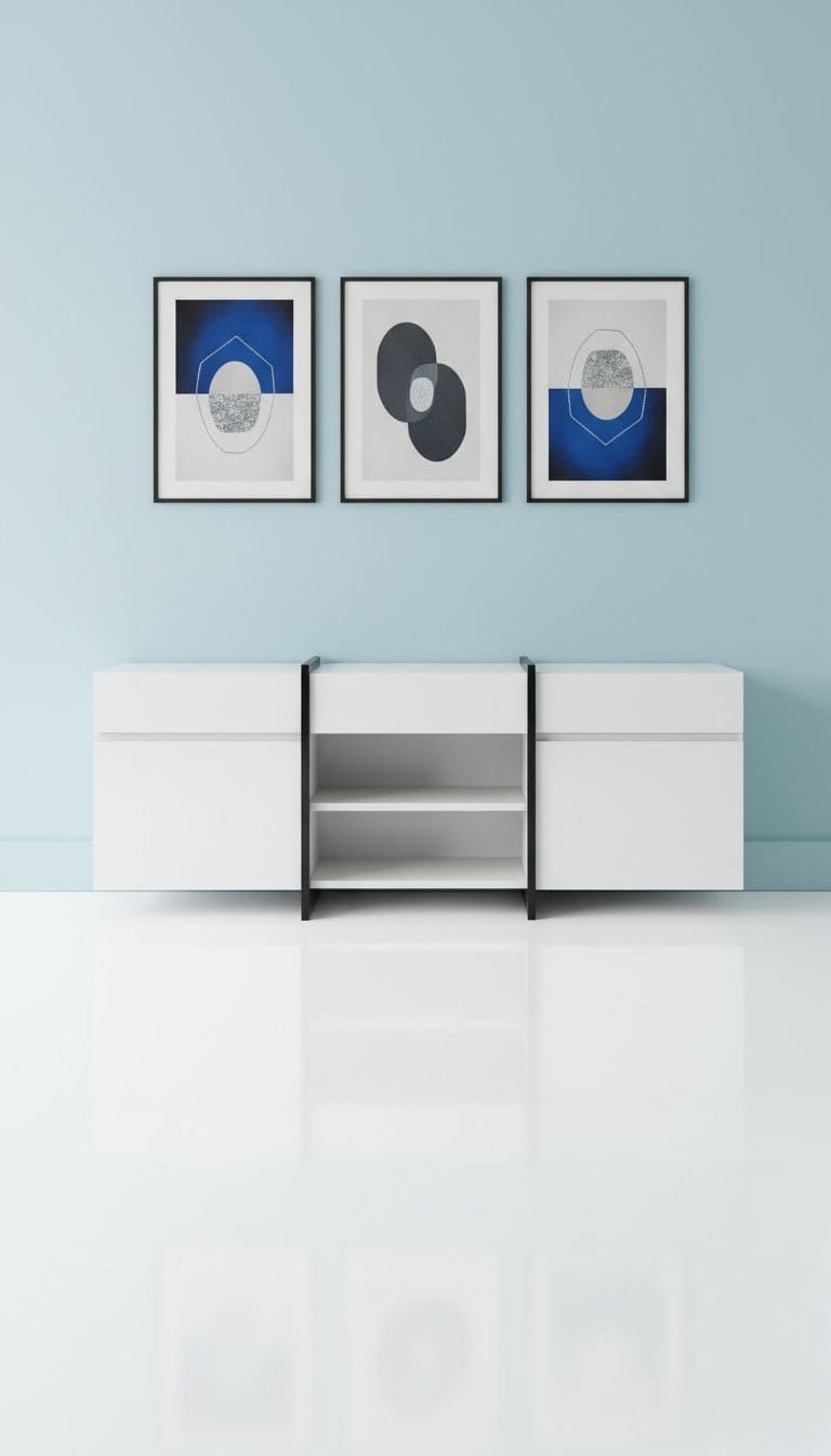 LED Console Off White